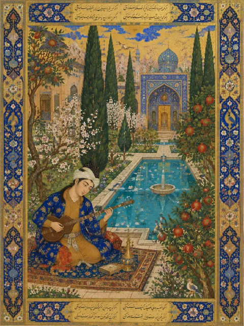 نمونهٔ واقعی قالب نگارگری ایرانی